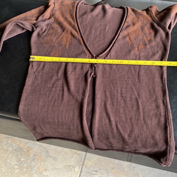 Vintage Cotton Ginny Patterned Cardigan Size Large - Picture 8 of 12